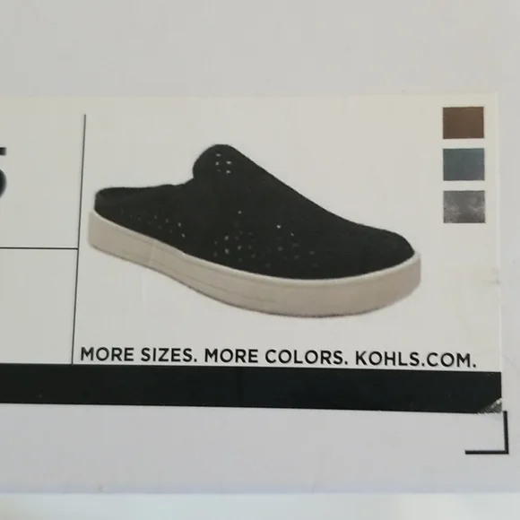 Sonoma Black Perforated Slip-On Sneakers - Picture 6 of 7